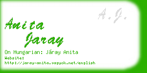 anita jaray business card